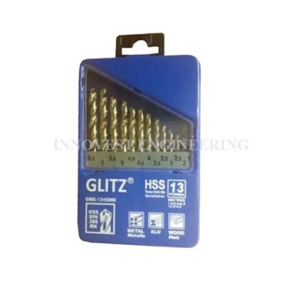 Glitz GL-HSS13MS HSS M2 Drill Bits Set - 13pcs (mm)