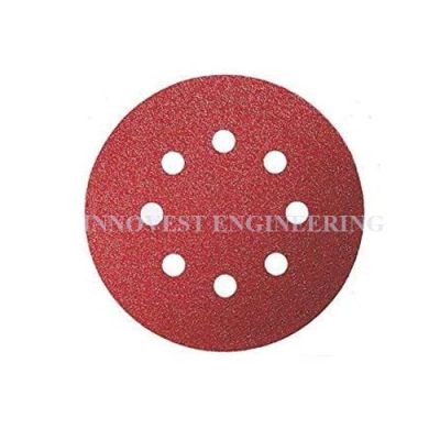 Bosch 5" Red Coated Velcro Disc - 8 Holes
