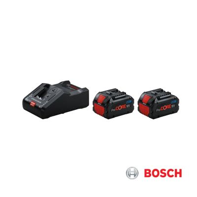 Bosch ProCore starter kit 18V 8.0 Ah (2 Batteries) +GAL 18V-160 C (1 Charger)