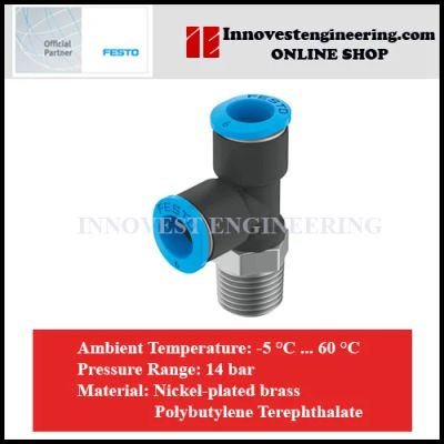 Festo NPQE Push In Tee Bottom Screw Fittings