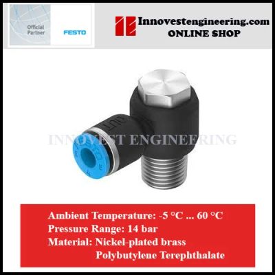 Festo NPQE Push In Elbow Fittings Hex