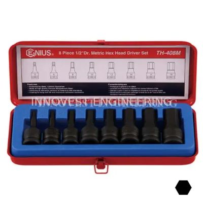 Genius 1/2″ Drive Hex Head Drivers – Metric