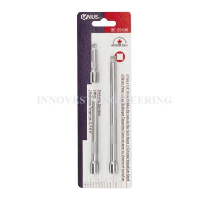 Genius 1/4″ Wobble Extension Bar Set