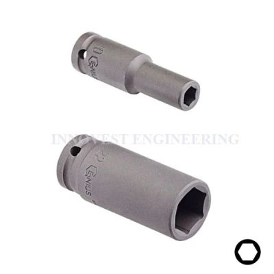 Genius 1″ Drive 6 Point Deep Impact Socket – Metric