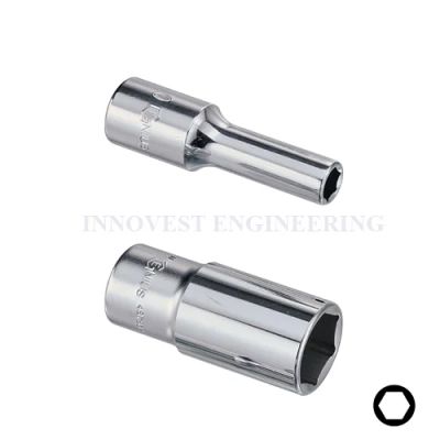 Genius 1/2″ Deep Hand Socket – Metric
