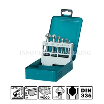 Makita 6pcs Countersink Bit with Three Cutting Edges