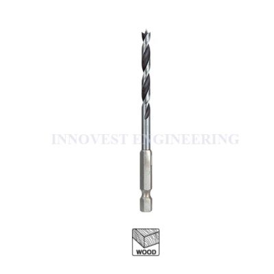 Makita Brad Point Wood Drill Bit with 1/4" Hex Shank