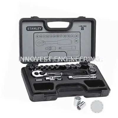 Stanley 89-092-1 16-Piece 1/2″ Drive Socket Set