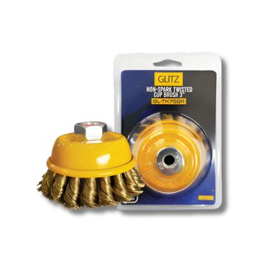 Glitz Heavy Duty Non Spark Brass Wire Cup Brush