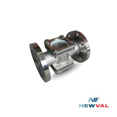 Newval SG101 Double Sight Glass Flanged End