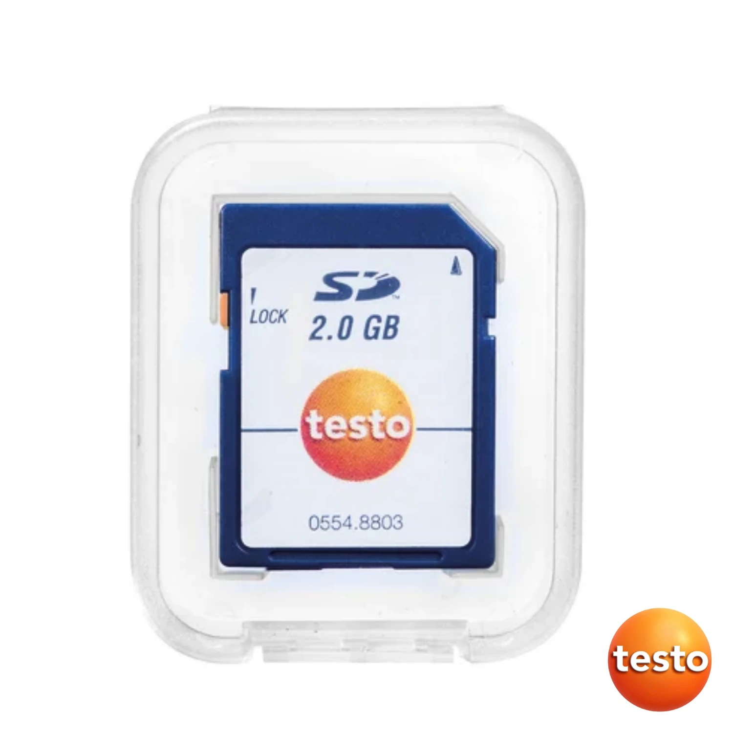 Testo SD Card - for Collecting the Measurement Data From the Data Loggers Testo 175 and Testo 176; 2 GB; Application Range to -20 °C