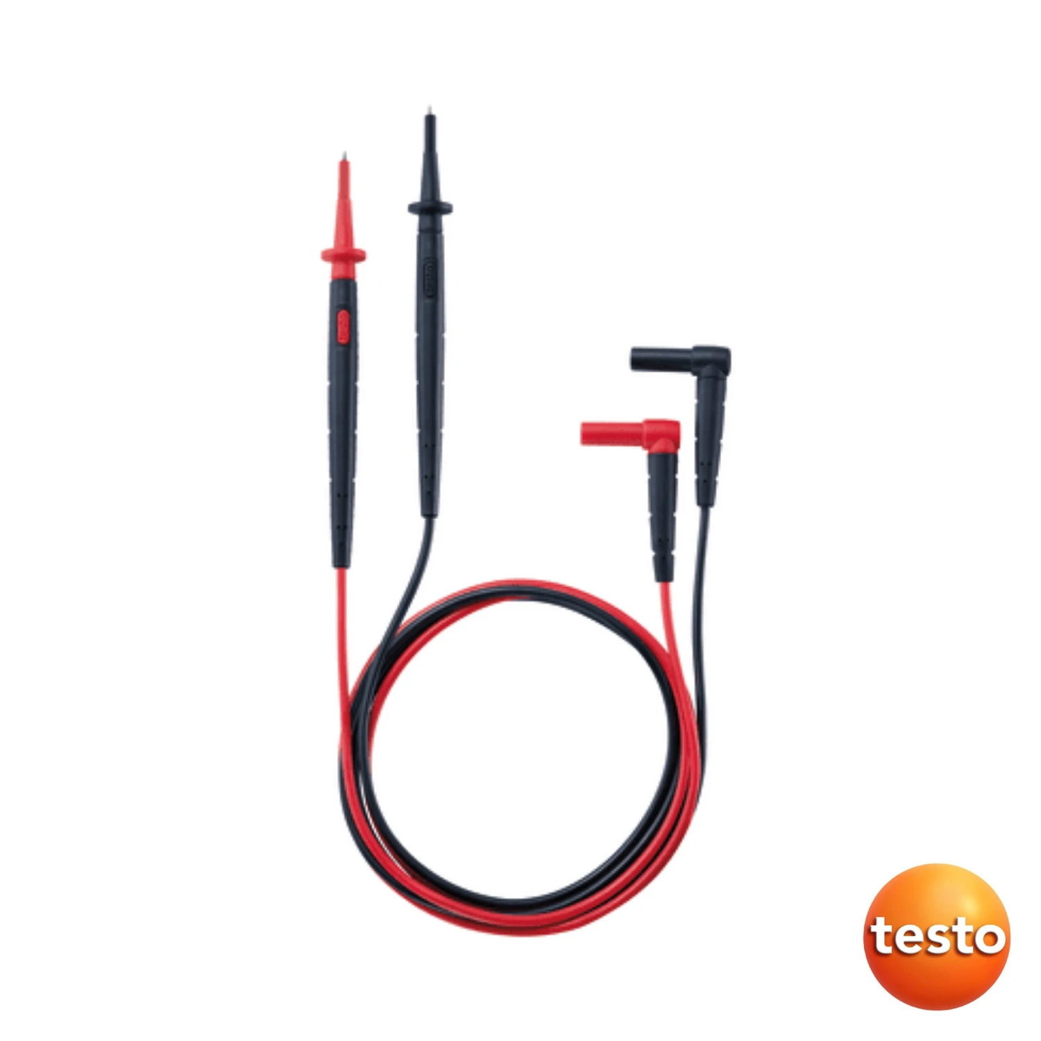 Testo Standard Measuring Cables (Angled Plug) - Tip Ø: 2 mm, Tip Length: 3 mm