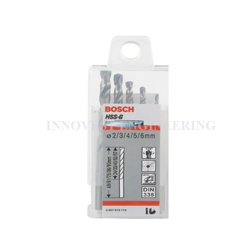 Bosch 5 PC HSS-G Set Drill Bit