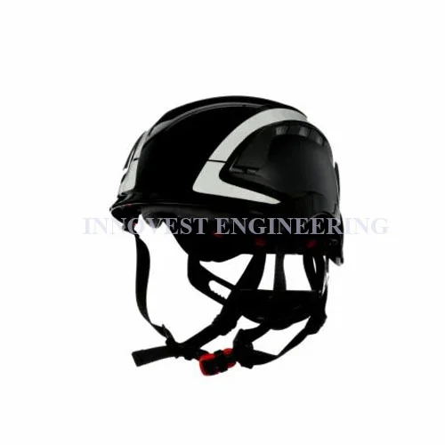 3M X5012VE-CE SecureFit Black Vented Safety Helmet