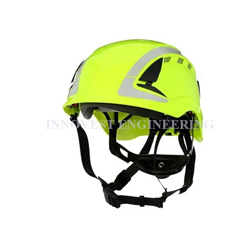 3M X5014VE-CE SecureFit HV Green Vented Safety Helmet