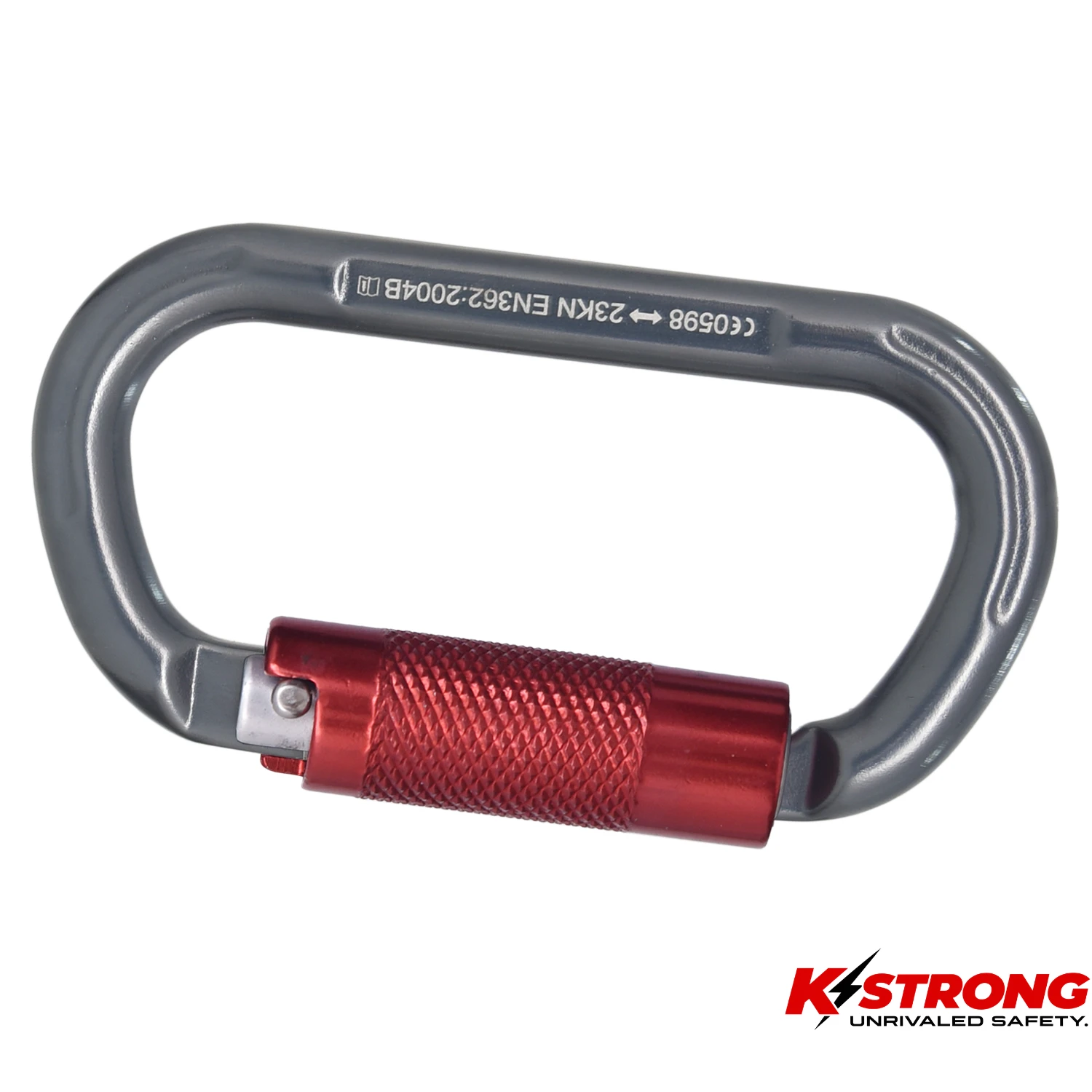 K STRONG Aluminum Double Action Bulb Type Karabiner
