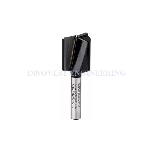 Bosch Straight Router Bit, 2 Flutes