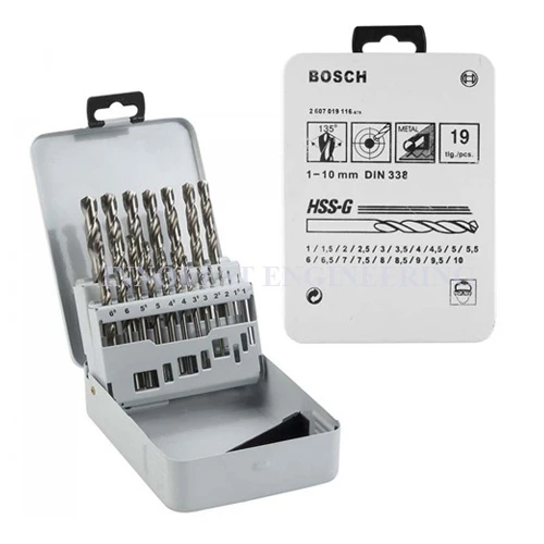 Bosch 19 PC HSS-G Set Drill Bit