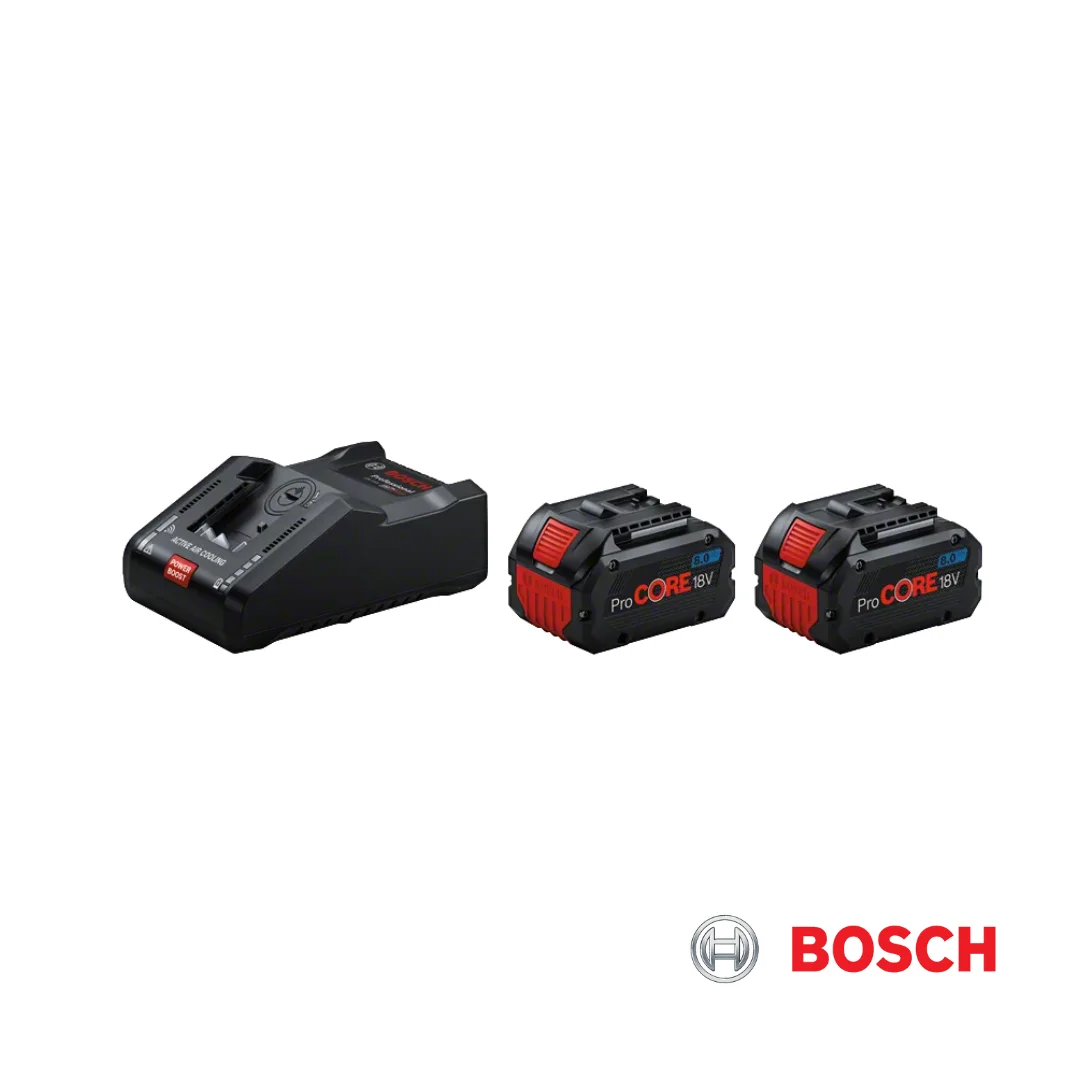 Bosch ProCore starter kit 18V 8.0 Ah (2 Batteries) +GAL 18V-160 C (1 Charger)