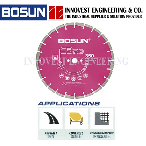 Bosun 14" F3RO-350 High Performance Wet Asphalt Diamond Cutting Wheel