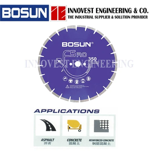 Bosun 14" F5RO-350 High Performance Wet Asphalt Diamond Cutting Wheel