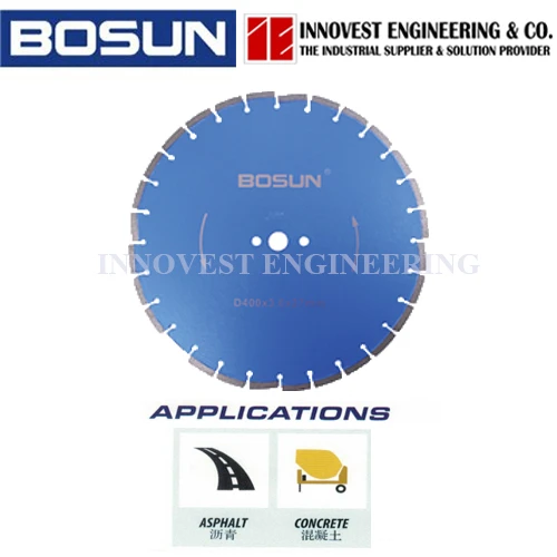 Bosun 16" B16-DA400S High Performance Wet Asphalt Diamond Cutting Wheel