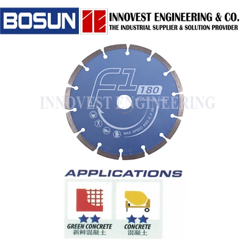 Bosun 7" F1GP-180 Concrete Diamond Cutting Wheel