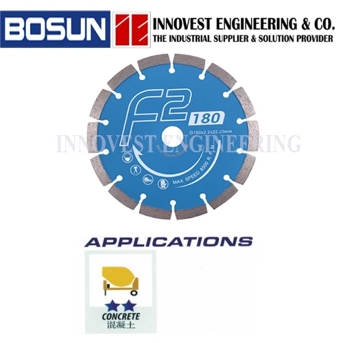 Bosun 7" F2GP-180 Concrete Diamond Cutting Wheel