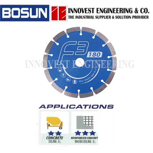 Bosun 7" F3GP-180 Concrete Diamond Cutting Wheel