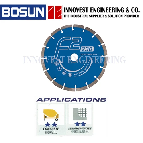 Bosun 9" F2GP-230 Concrete Diamond Cutting Wheel