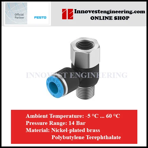 Festo NPQE Open Top Push In Elbow Fittings