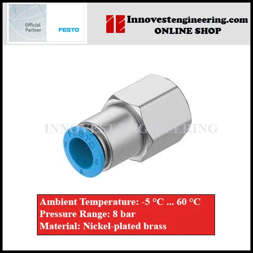 Festo NPQE Straight Push In Female Adaptor