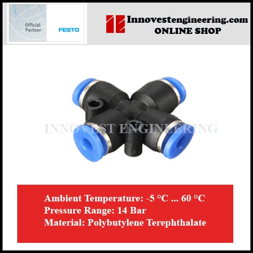 Festo NPQE Push In Axe Connector