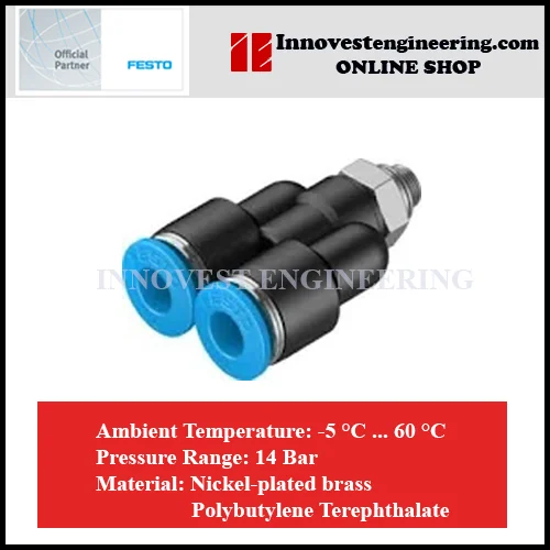 Festo NPQE Push In Wye Fittings