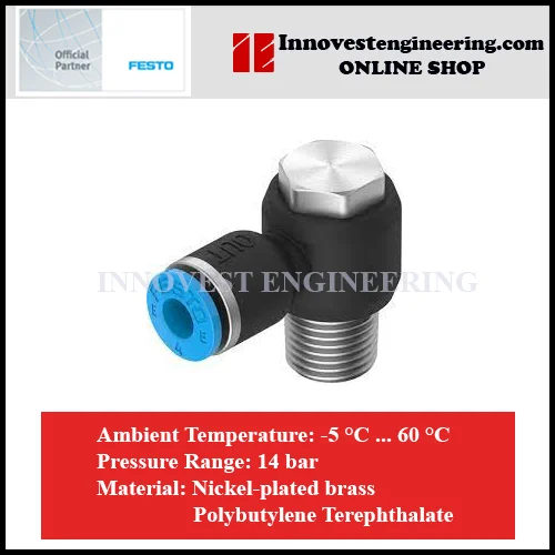 Festo NPQE Push In Elbow Fittings Hex
