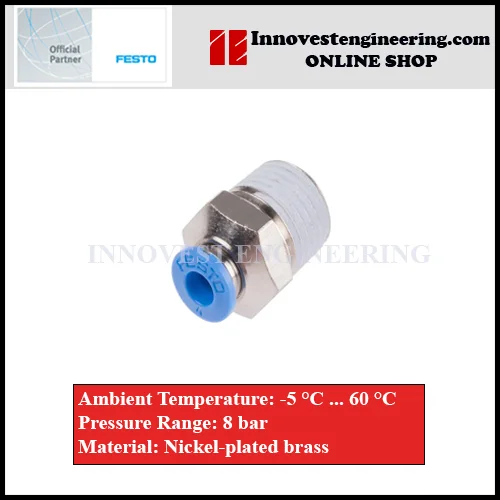 Festo NPQE Push In Straight Fittings