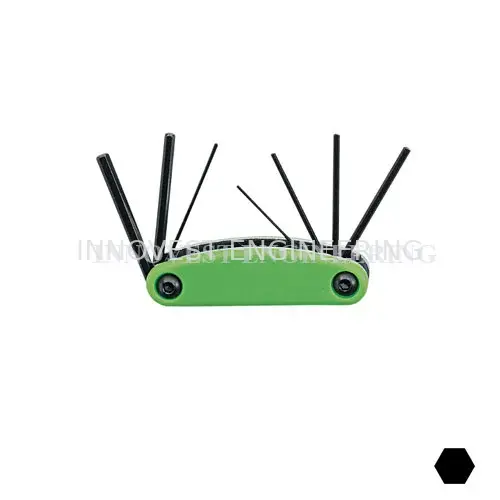Genius 7 Piece Hex Key Folding Set – Metric
