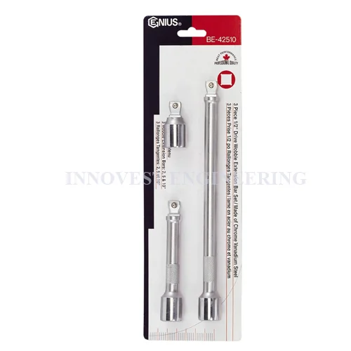 Genius BE-42510 3 pieces 1/2″ Drive Extension Bar Set