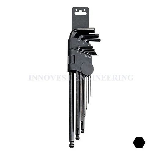 Genius 9 Piece Extra Long Wobble Hex Key Set – Metric
