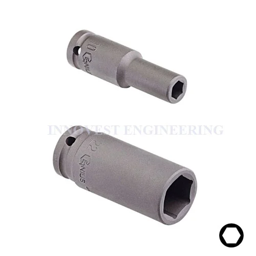 Genius 1/2″ Drive 6 Point Deep Impact Socket – Metric