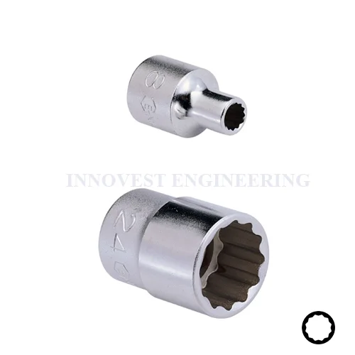 Genius 1/2″ 12pt Hand Socket – Metric