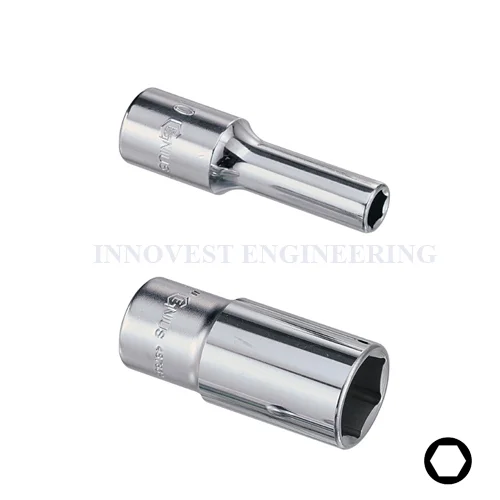 Genius 1/2″ Deep Hand Socket – Metric