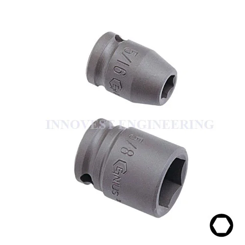Genius 1/2″ Drive 6 Point Impact Socket – Metric