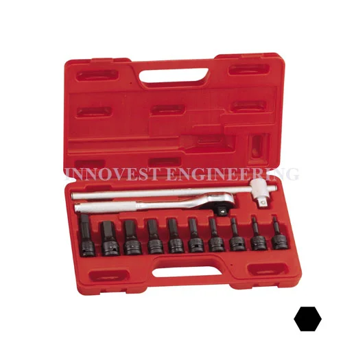 Genius 12 Pieces 1/2″ Hex Head Driver Set – Metric