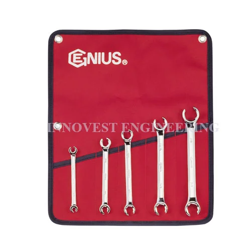 Genius 5 Piece Flare Nut Wrench Set – Inches