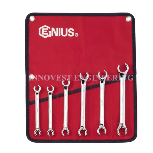 Genius 6 Piece Flare Nut Wrench Set – Metric