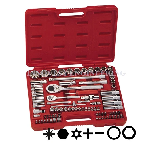 Genius 87 Piece 1/4″ & 1/2″ Drive Master Tools Set – Metric