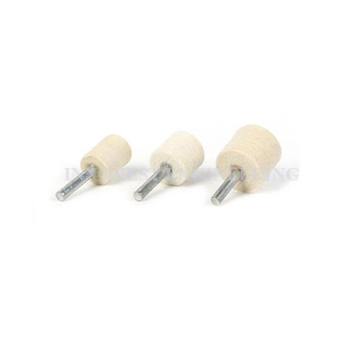Glitz Round Non Woven Felt Buffing (White)