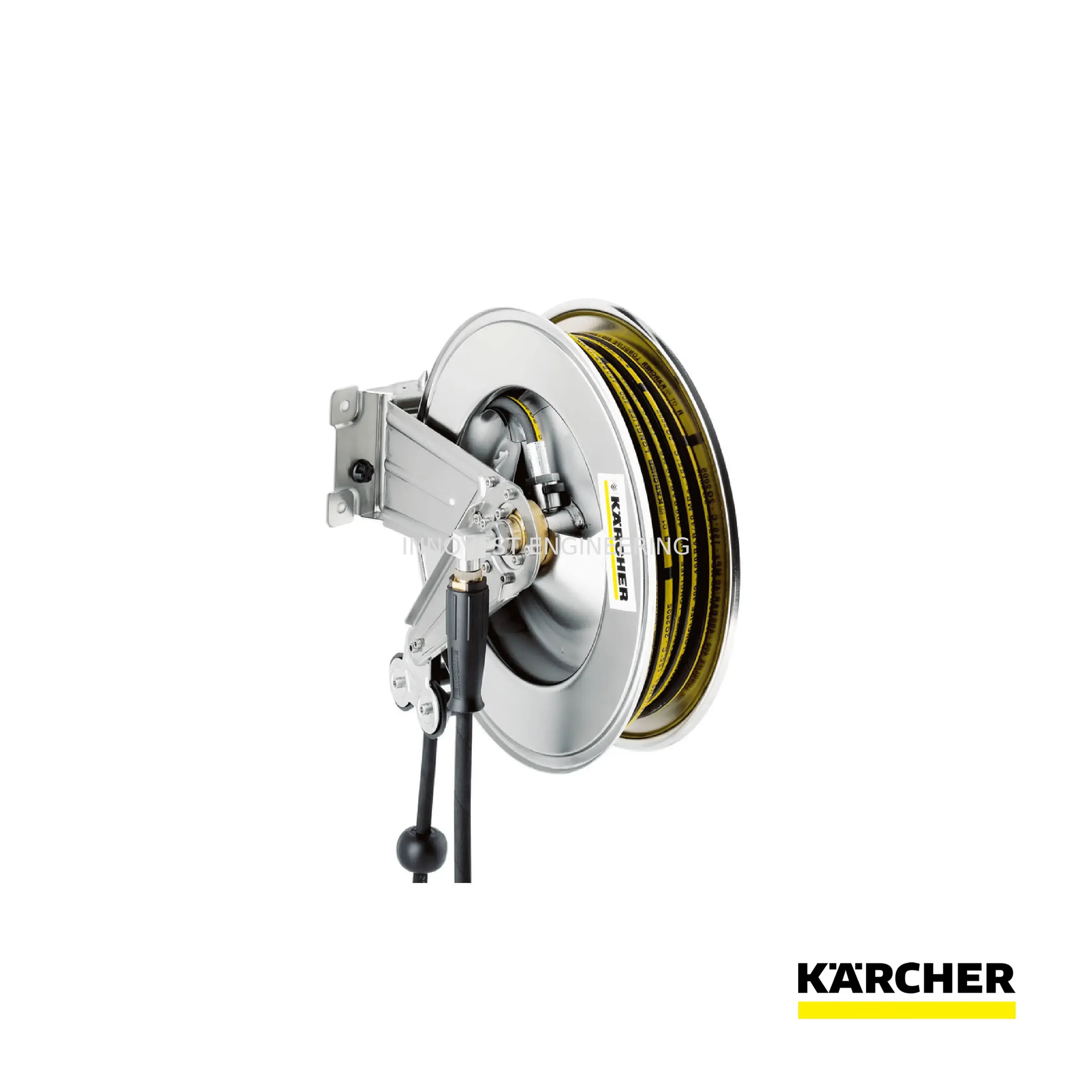 Karcher Automatic Hose Reel, Stainless Steel, Includes Swivel Holder, 20 M