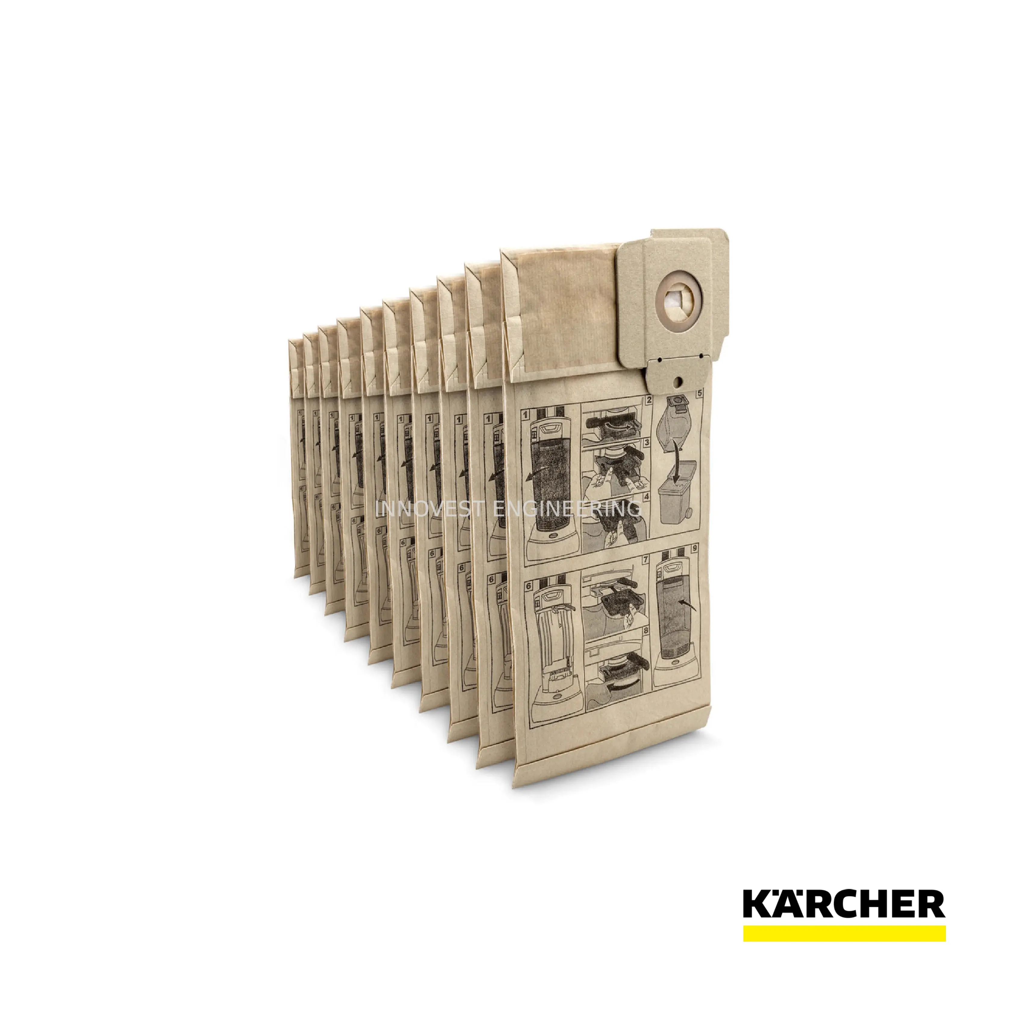 Karcher Paper Filter Bags, 10 Piece(s), Cv 30/1, Cv 38/1, Cv 38/2, Cv 48/2